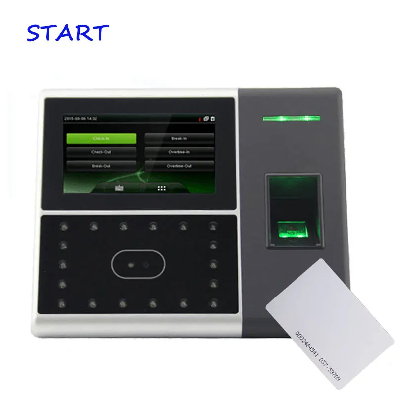 Biometric face recognition and time clock access control machine iFace702 time attendance With 125KHz RFID Card time recorder Biometric face recognition and time clock access control machine iFace702 time attendance With 125KHz RFID Card time recorder