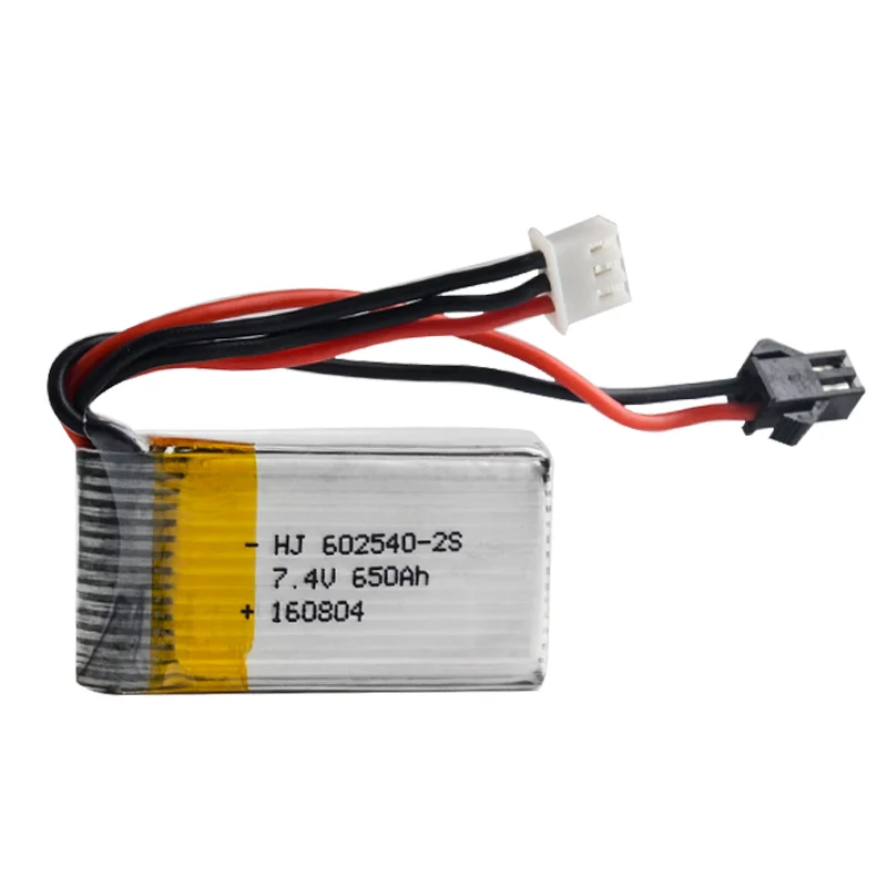 Аккумулятор lipo 7 4 В 650 мАч для квадрокоптера JRC H8C DFD F183|spare part|dfd f183battery 7.4v 500mah |