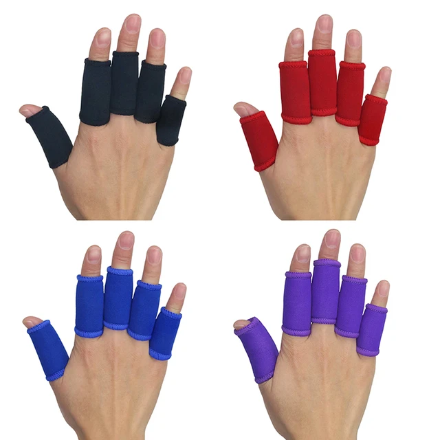 Kuangmi Sports Finger Splint Support Brace Elastic Finger Sleeve