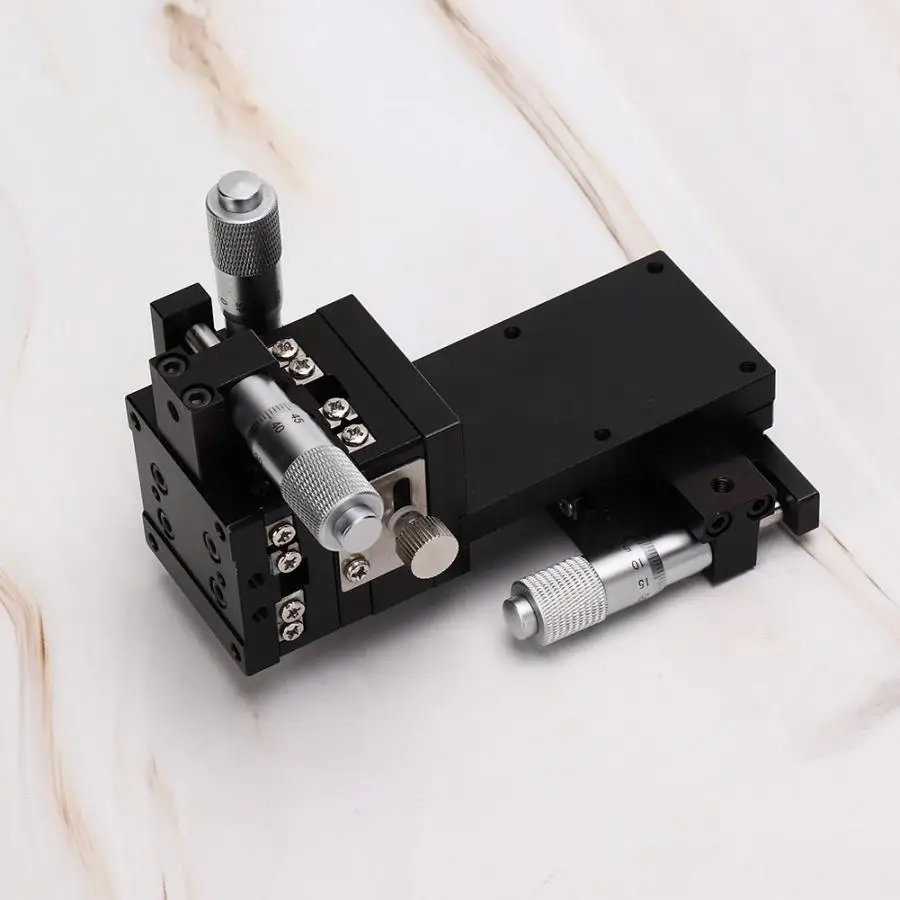 

SEMXYZL40-AS XYZ High Accuracy Cross Roller Linear Motion Manual Stage Tuning Sliding Table 40*40mm