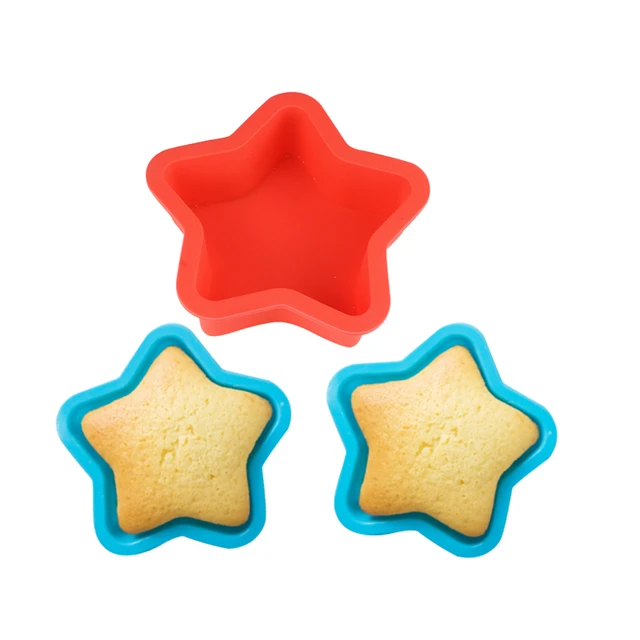 Customized Star Shape Silicone Muffin Pan Silicone Cake Mould