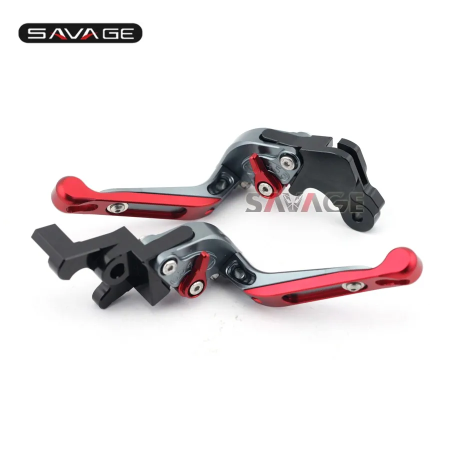 Для SUZUKI GSX 650F/1250/1400 GSX650F GSX1250 GSX1400 Титан+ красный мотоцикл Регулируемый складной выдвижной тормозной рычаг сцепления