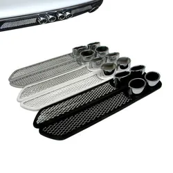 

2016 New Arrive 2PCS/ Pair High Quality ABS Car Tail Simulation Exhaust Pipe Decorative Sticker 3 Color Auto Modify Vent Hole