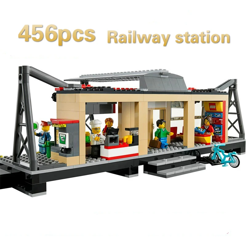 font b Model b font font b Building b font Blocks toys 456Pcs 02015 Train