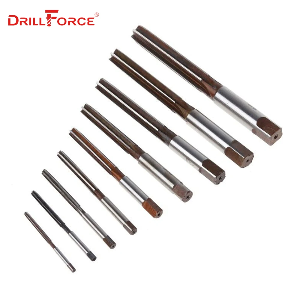 1PC 3-42mm Hand Reamer Precision H8 9SiCr Straight-shank Engineering Tools (3/4/5/6/7/8/9/10/11/12/13/15/20/22/25/30/32/35/40mm) 5