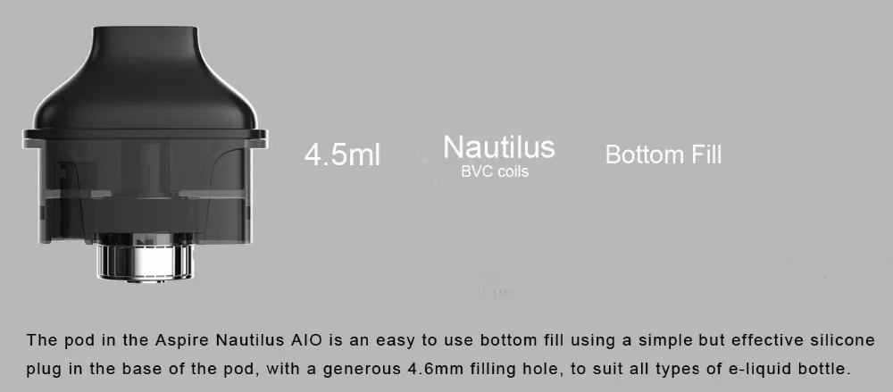 In stock!! Aspire Nautilus AIO kit newest aspire pod system kit with 1000mAh battery 4.6ml capacity pod vape kit vs breeze 2 kit 01 (20)