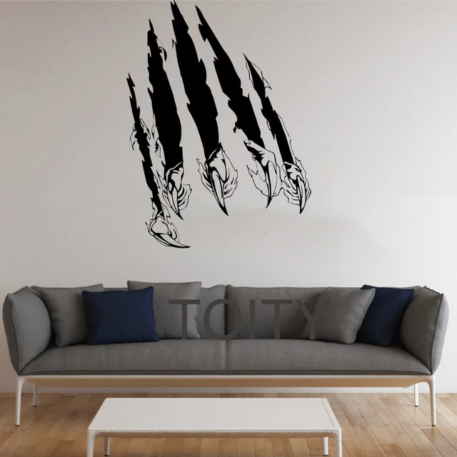 Claw Scratches Stickers Wall Monster Vinyl Decals Nursery Decor Home Claw Scratches Stickers Wall Monster Vinyl Decals Nursery Decor Home Room Interior Design Art Murals For