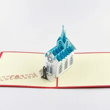Креативный 3D мечта Свадебный церковный свадебные приглашения карты бумажные карты ручной работы может на заказ