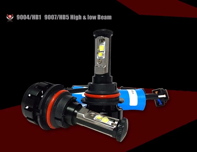 12000LM Super Bright Car LED Headlight Kit H4 HB2 9003 H13 9007 Cree Chips Replace Bulb Anti-Dazzle Beam 3000K 4300K 6000K (5)