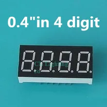 0,4 дюймов 4 бит синий цифровой светодиодный дисплей 7 сегментный общий анод 0," 0.4in цифровой дисплей