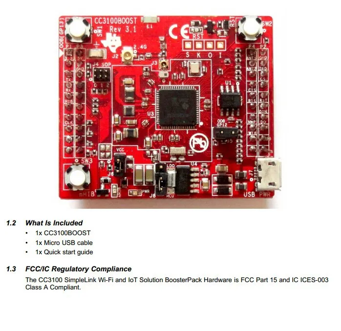 CC3100BOOST INFO 2