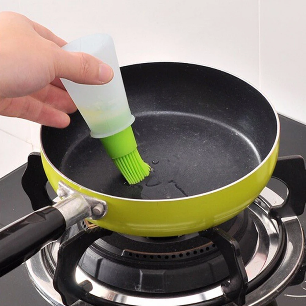 

Barbacoa Storage Bottles Silicone Oil Bottle with Brush for Barbecue Cooking Baking Pancake BBQ Tools Kitchen Accessories