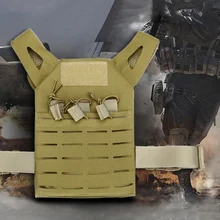 Детский армейский зеленый тактический боевой жилет, легкий защитный жилет для военных игр, пейнтбола, JPC, жилет для страйкбола, жилет для охоты на открытом воздухе