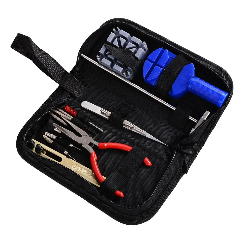 

16Pcs Watch Tools Clock Repair Tool Kit Opener Link Pin Remover Set Spring Bar Watchmaker Tools TO01