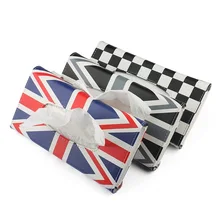 Модный козырек от солнца Тип Автомобильная коробка для салфеток сумка напечатанная спинка сиденья подвесная коробка из ткани чехол для Mini Cooper Countryman, Clubman