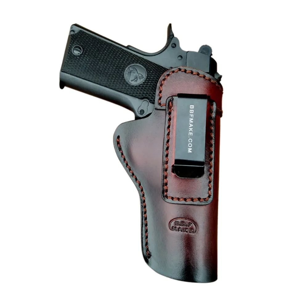 B.B.F MAKE ручной работы IWB/OWB кобура кожаный чехол для: Кольт 1911 кобуры пистолетный