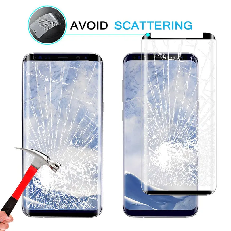 Защитное стекло закаленное для Samsung galaxy S10 E S6 S7 Edge S8 S9 Plus Note 9 8 3D 5D 6D 9D 10D|Защитные