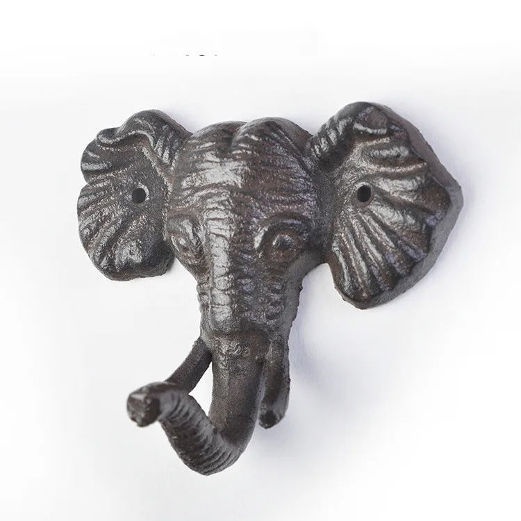 

Cute animal cast iron strong hooks wall fashion personality decoration elephant sun butterfly dragonfly modeling hook