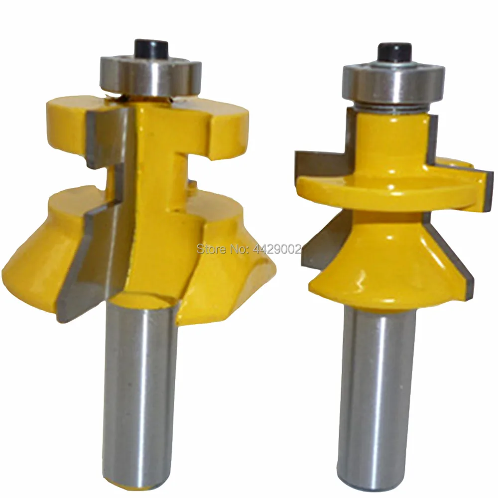 Flooring 2 Bit Tongue and Groove V Notch Router Bit Milling Cutter 1/2" Shank Joints for