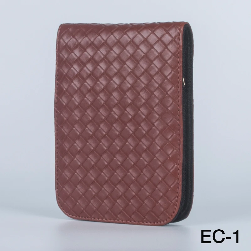 

Coffee Knit 12 zippered leather high-capacity pencil bags for ballpoint pen / functional pen collect set for gift