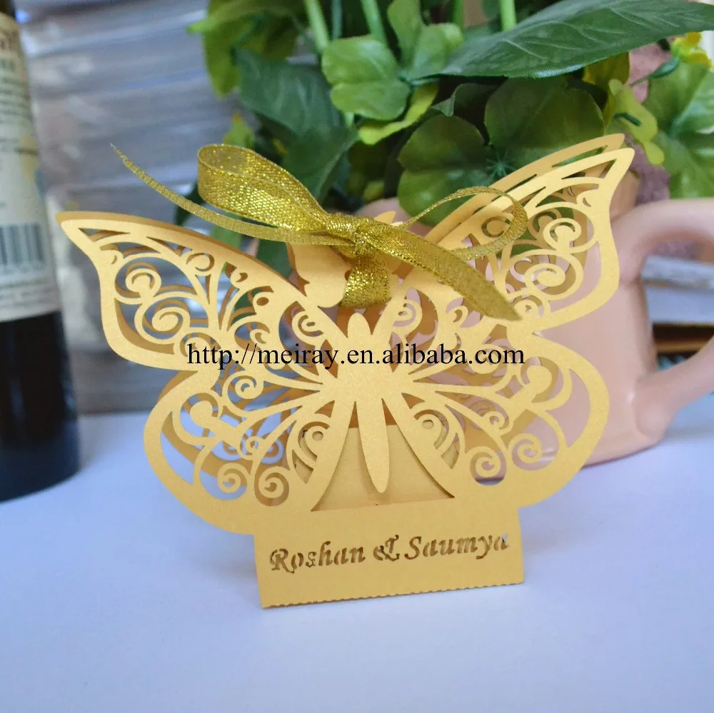 Laser cut wedding favors butterfly wedding souvenirs wedding giftin
