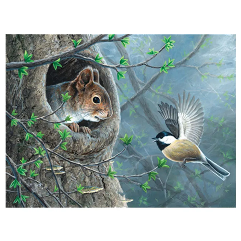 

5D diy diamond embroidery mosaic pattern cartoon character animal home decoration cross stitch round diamond painting sticker se