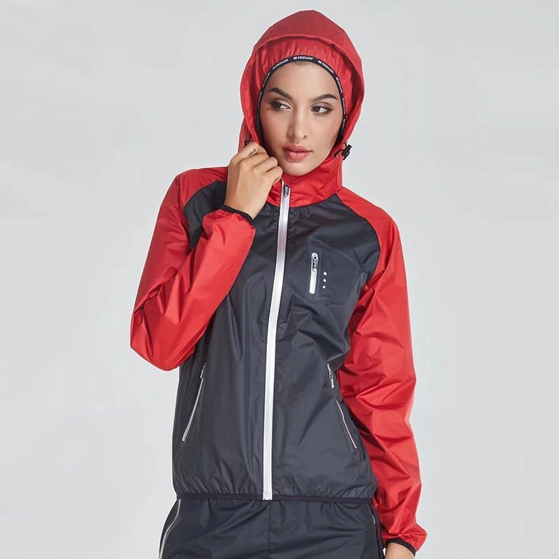 

Hot Sweat Women Quick-drying Sport Zipper Jackets Long Sleeve Fitness Running Tops Training Hooded Coat Sportswear Lose Weight