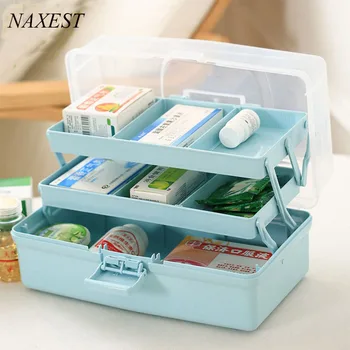 

Portable Three-layer Multi-function Storage Box Large-capacity Storage Box Multi-color Plastic Tool Storage Boxs Free Shipping