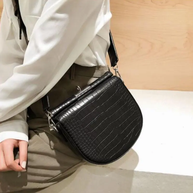 

Luxury Crocodile Pattern PU Leather Crossbody Bags For Women 2019 Small Ladies Small Purses and Handbags Female Cross Body Bag