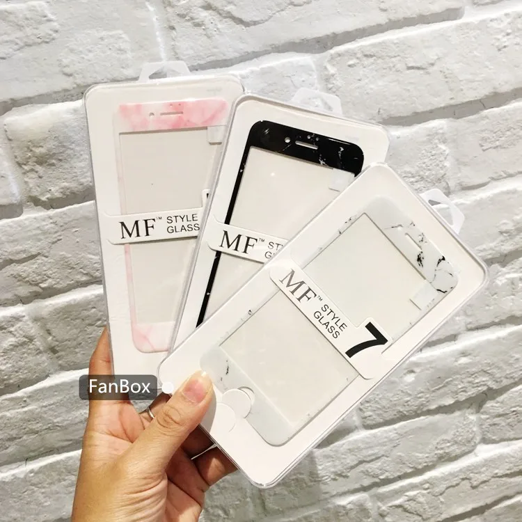 

Luxury Marble Pattern Front Screen Protector for iPhone X XS 8 7 8Plus 6 6s Plus 3D Curved Edge Tempered Glass Protective Film