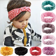 Elecool 1 шт. детская печать узел детская лента для волос девочки эластичная лента для волос аксессуары заколки для волос