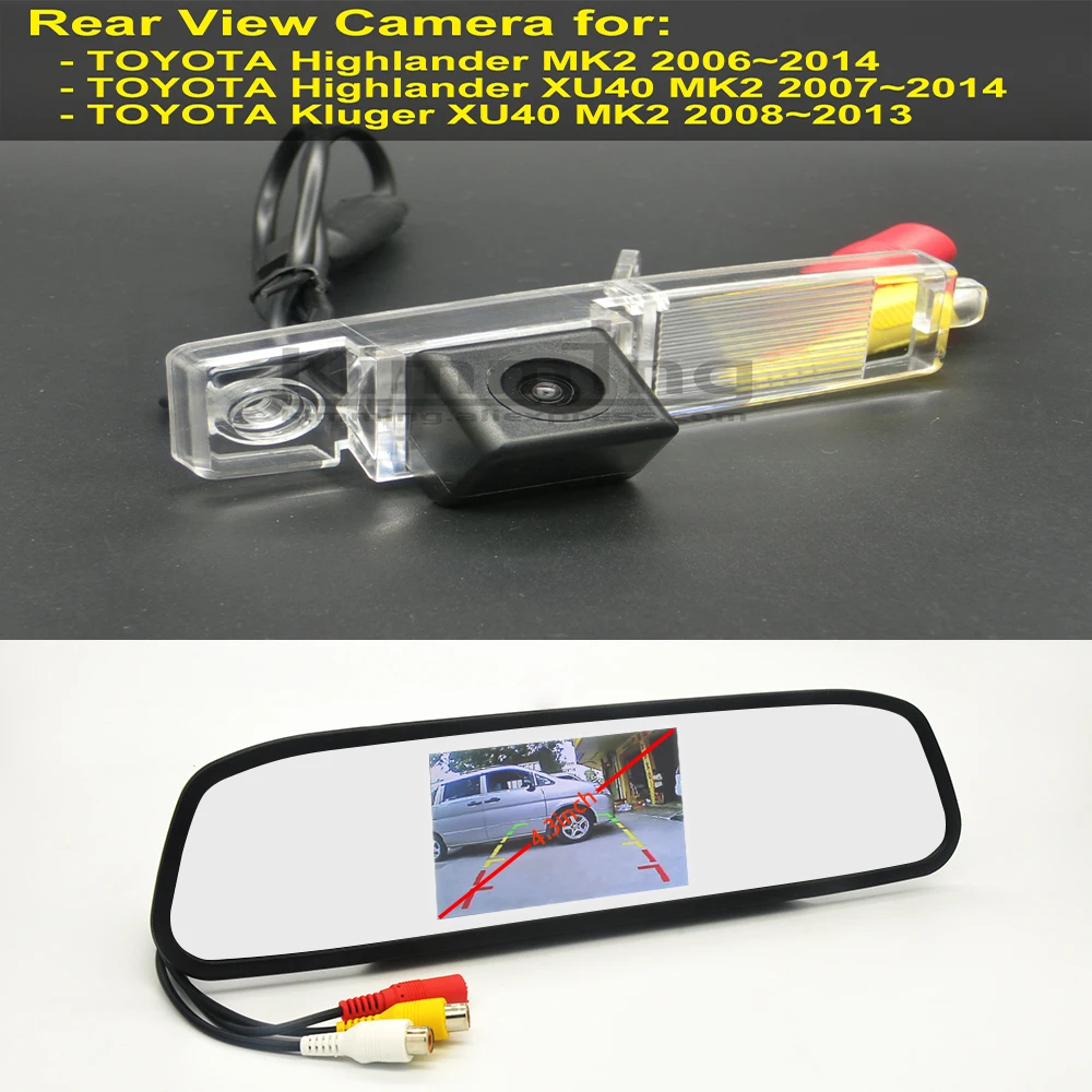 Автомобильная камера заднего вида для Toyota Highlander MK2 XU40 Kluger 2006 2007 2008 2009 2010 2011 2012 2013 2014