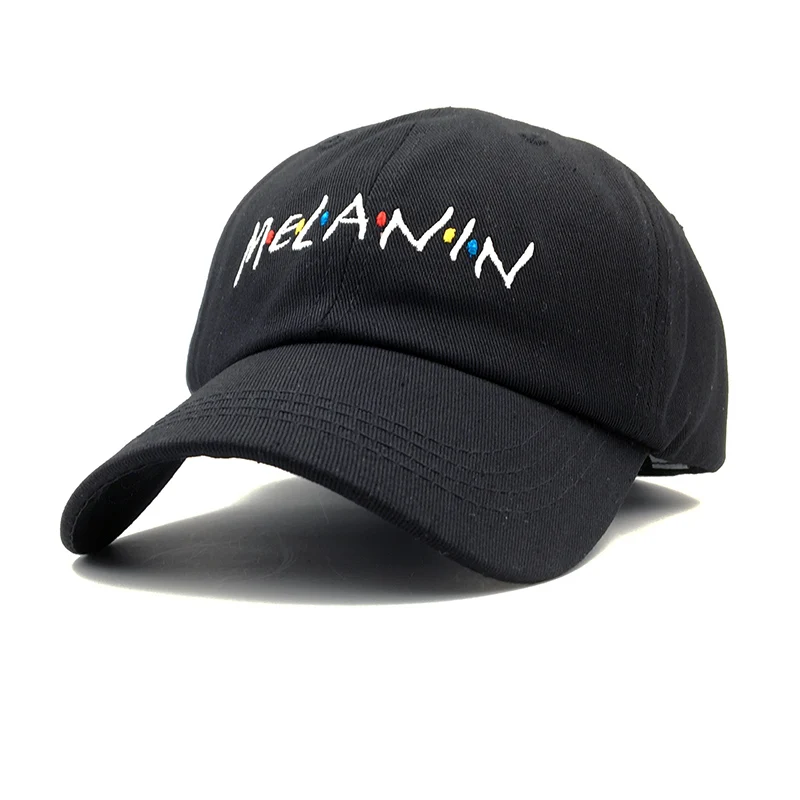 

2018 unisex fashion dad hat Melanin embroidery adjustable cotton baseball cap women sun hats men sports cap hat casual caps