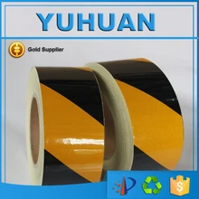 5 см x 45,7 м хорошего качества безопасности предупреждающий, светоотражающий ленточная маркировка пленка наклейка для дорожного строительства внимание
