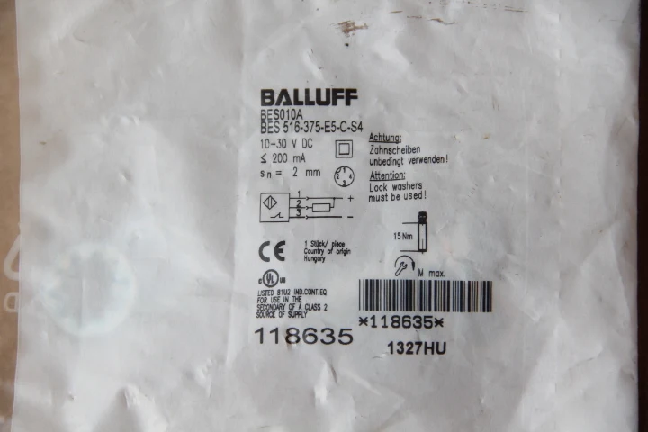 

NEW&ORIGINAL BES516-375-E5-C-S4 ORIGINAL PROXIMITY SWITCH BES010A BES516-375-E5-C-S4