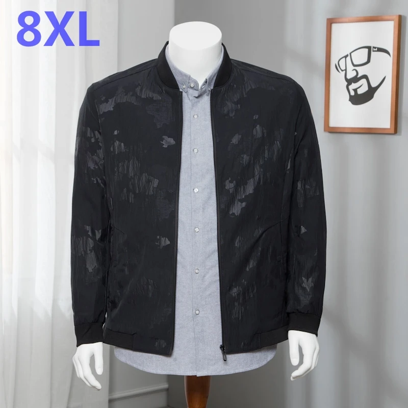 Размера плюс 8XL 7XL 6XL Мужская новинка осень зима 2018 повседневная куртка сплошная