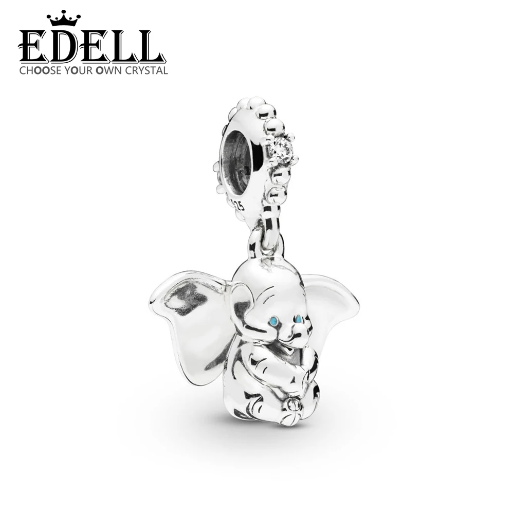 

EDELL 100% 925 Sterling Silver New 2019 Spring 797849CZ DUMBO DANGLE CHARM Fit DIY Bracelet Necklace Fashion Jewelry Gift