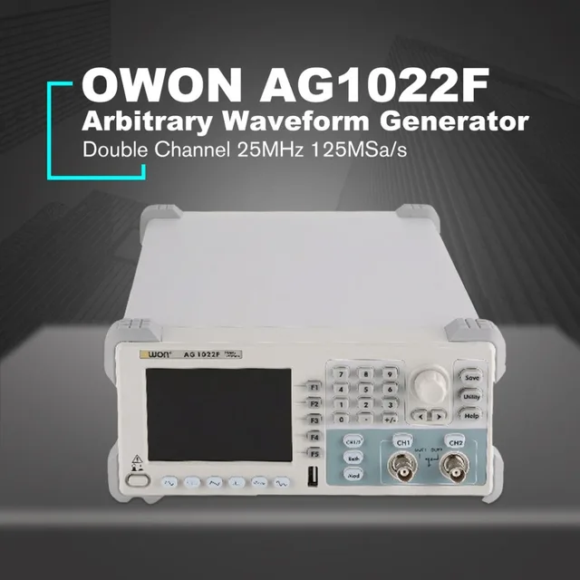 Best Quality OWON AG1022F Double Channel Arbitrary Waveform Generator Digital Storage Oscilloscope Scopemeter Scope Meter 25MHz 125MSa/s