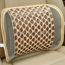 Автомобильная подушка для спинки, автомобильная поясная бамбуковая летняя вентиляционная поясная подушка, подушка для офиса, защита талии