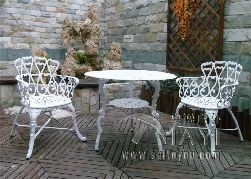 Online Buy Wholesale Patio Furniture Set From China Patio 3-piece cast aluminum coffee set patio furniture garden furniture Outdoor furniture (white) - Online Buy Wholesale Patio Furniture Set From China Patio