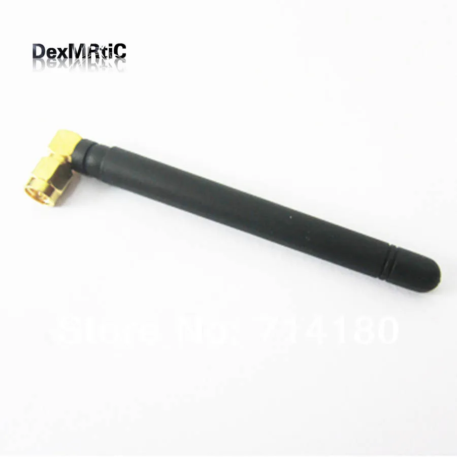 

1PC 433Mhz Antenna Aerial 2dBi With SMA male Right Angle Male Connector radio antennas 106mm long Wholesale