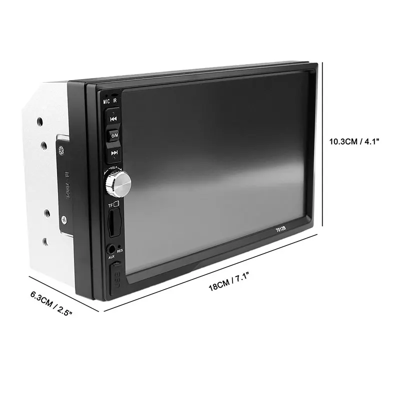Автомобильный MP5 видеоплеер 2 din 7 дюймов TFT 1080P HD сенсорный экран Bluetooth 12 В