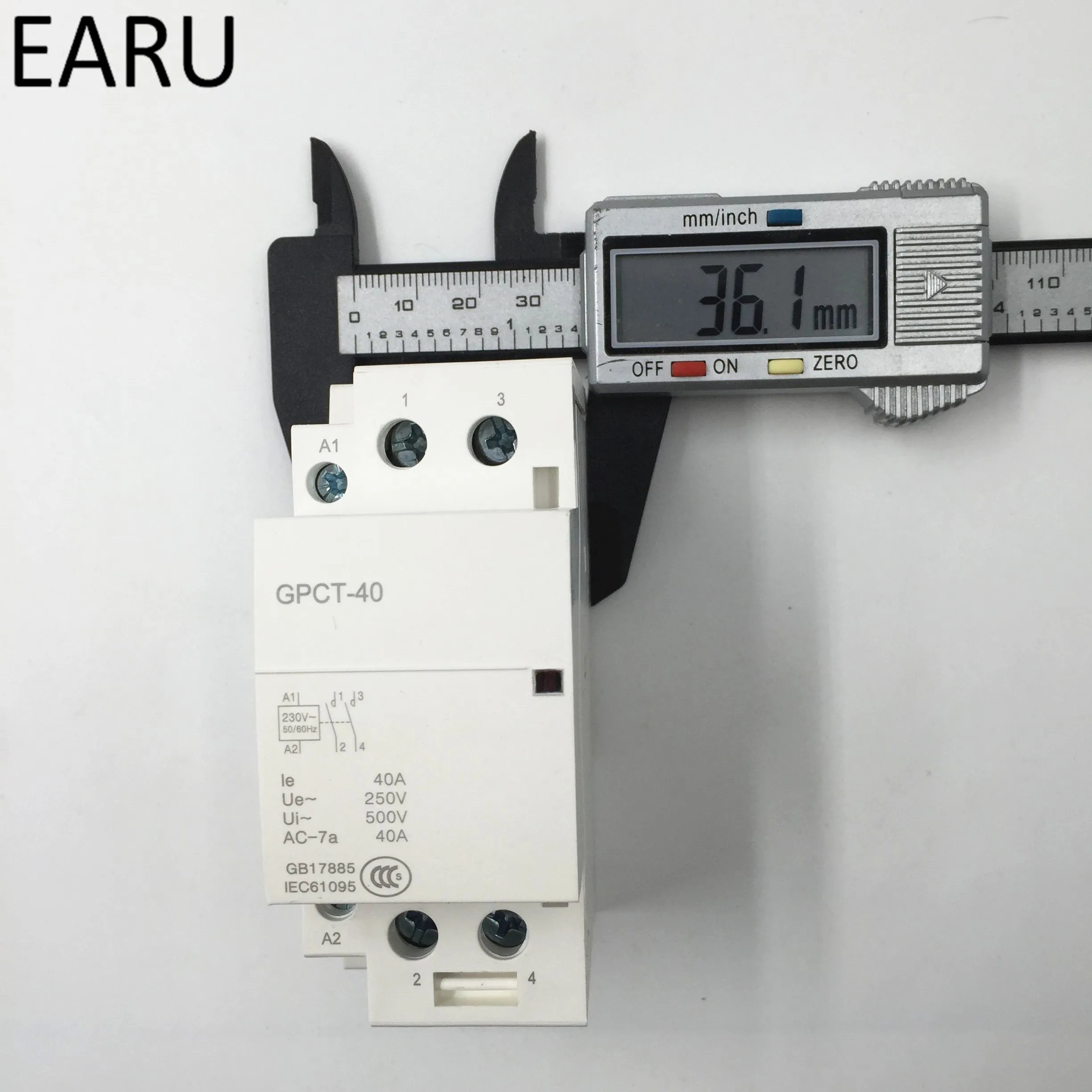 GPCT1 2P 40A 63a 220 A 230V/V 50/60HZ Din Rail Ac контактор для дома 2NO For Home Hotel Resturant|Замыкатели| |