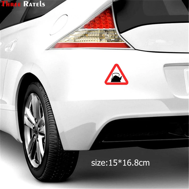 Three Ratels TZ 991#15*16.8см 1 4 шт Наклейка чайник за рулём знаки отличия автомобилистов
