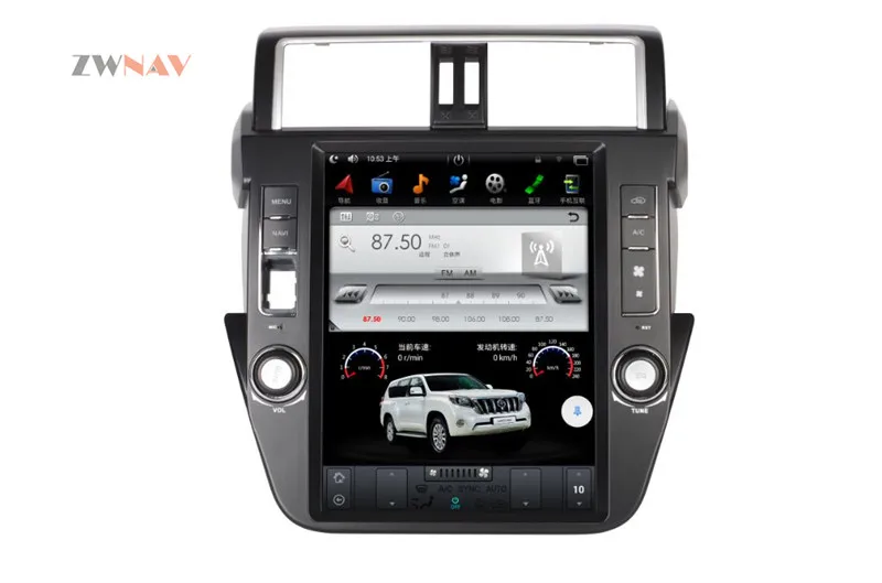 Perfect ZWNVA Tesla style Screen Newest Android 6.0 64+2GB Car No DVD Player GPS Navigation For TOYOTA Land Cruiser Prado 150 2014+ 2 Perfect ZWNVA Tesla style Screen Newest Android 6.0 64+2GB Car No DVD Player GPS Navigation For TOYOTA Land Cruiser Prado 150 2014+ 2