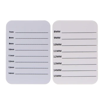 

New Individual Eyelash Extension Hand Plate Holder Lash Tray Strip Palette 14mm 15mm White Acrylic Makeup Tools