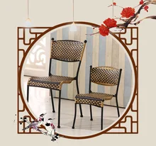 cafe chair Rattan seat living room tea milk coffee stool