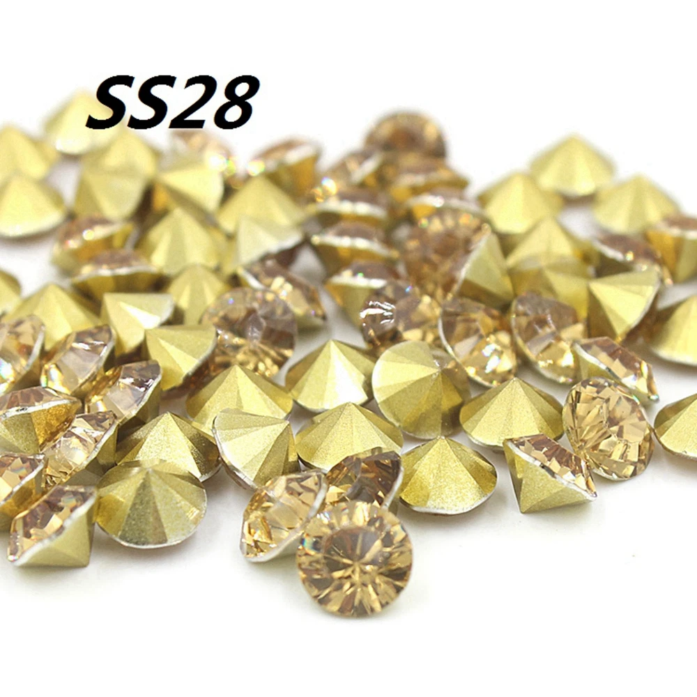Buy Free shipping SS28 6.0 6.2mm Light yellow 144pcs
