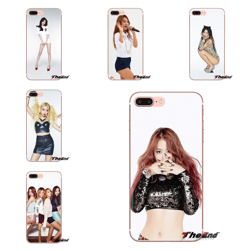Прозрачные чехлы из ТПУ SISTAR K-pop для девочек постер Tream Samsung Galaxy S3 S4 S5 Mini S6 S7 Edge S8 S9 S10