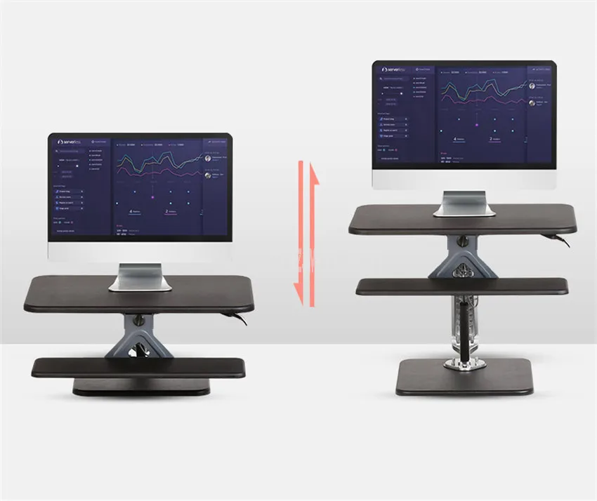 Сидение/Подставка для работы компьютерный стол высота подъемная Правильная осанка складной компьютерный стол подставка лоток крепкая стальная металлическая основа